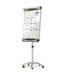 Quartet® Euro™ Magnetic Porcelain Total Erase® Mobile Easel