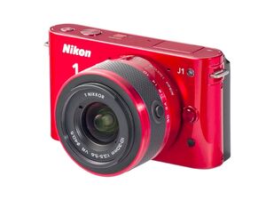 Nikon 1 J1 Two-Lens Wide Angle Kit  Red