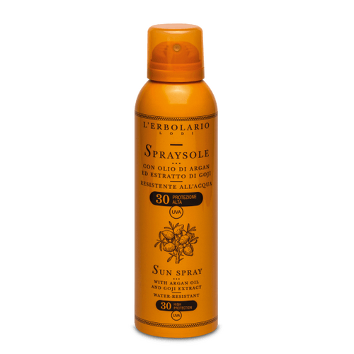 SpraySole olio di Argan ed estr. Goji SPF30 150 ml L'Erbolario Solari ERB086.472