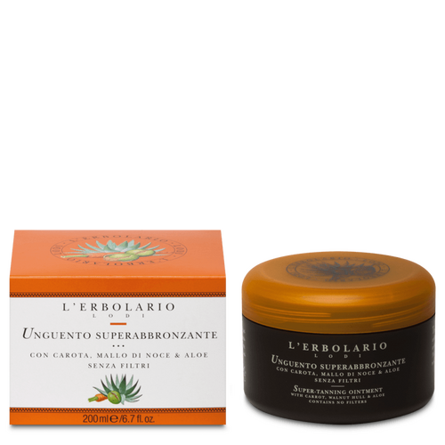 Unguento superabbronzante Carota/Mallo Noce/Aloe s.f. 200 ml L'Erbolario Solari ERB086.427