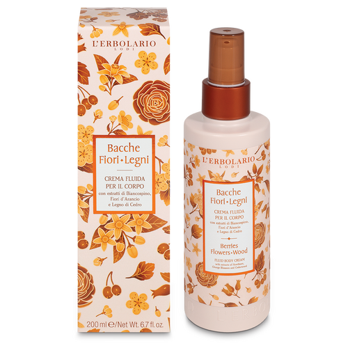 Bacche Fiori Legni Crema Fluida Corpo 200 ml L'Erbolario Creme corpo ERB026.073