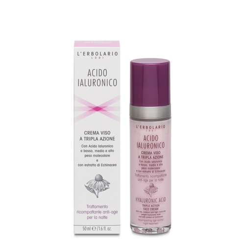 Acido Ialuronico Crema viso a tripla azione notte L'Erbolario Viso ERB011.706