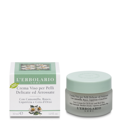 Crema Viso Pelli Delicate Camomilla/Rusco/Liquirizia 30 m L'Erbolario Viso ERB011.024