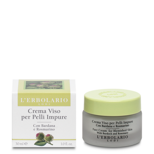 Crema Viso Pelli Impure Bardana e Rosmarino 30 ml L'Erbolario Viso ERB011.022