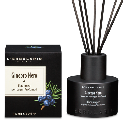 Ginepro Nero Fragranza Legni con Bastoncini L'Erbolario Home Fragrance ERB081.186