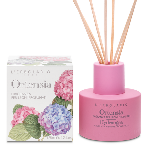 Ortensia Fragranza per legni profumati 125 ml L'Erbolario Home Fragrance ERB081.767