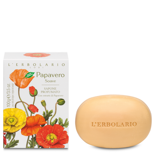 Papavero soave Sapone 100 g L'Erbolario Saponi ERB041.002