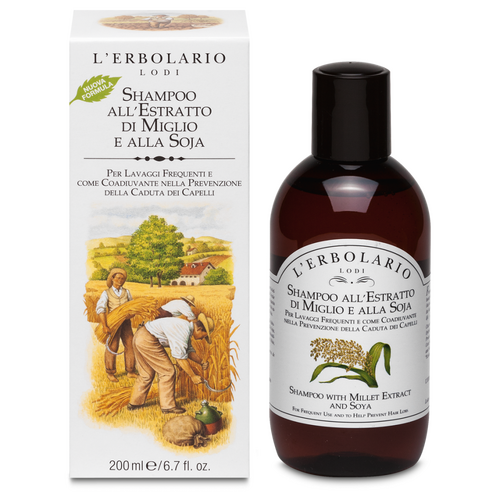 Shampoo all&#039;Estratto di Miglio &amp; alla Soja 200 ml L'Erbolario Capelli ERB031.100