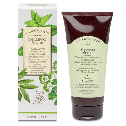 Shampoo Scrub Trattamento Purificante rinfrescante L'Erbolario Capelli ERB032.096